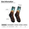 thumbnail image 2 of Balery Cute Butterfly Bear Calcetas Largas con Estampado para Hombre y Mujer – Suaves y Transpirables, Talla Única (US 5-11), 2 of 6