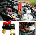 thumbnail image 3 of HUGFEGWE Battery Terminal Disconnect Switch Top Post,Car Battery Disconnect Switch,12-24 V Batterys Power Cut Master Switch Disconnect Isolator for Car Vehicle RV Boat (Negative,On/Off) AZ824-28320, 3 of 7