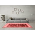 thumbnail image 3 of Ahgly Company Indoor Square Oriental Red Traditional Area Rugs, 4' Square, 3 of 4