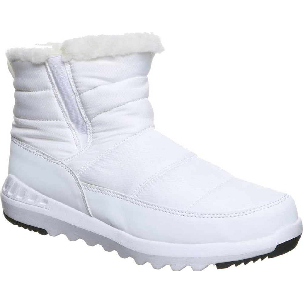 Bearpaw - Women's Bearpaw Puffy Quilted Ankle Bootie White Nylon 10 M ...