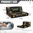 thumbnail image 7 of Kuiaobaty RV Dinette Cushions Covers Soft Camper Cushion Covers Camper Seat Covers Dinette Booth Sofa Slipcovers Accessories for Travel Trailer Couch, Vintage Floral Dragonfly Moon Star Pattern, 7 of 7