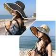 thumbnail image 5 of YooGuoGuo Women's Wide Brim Sun Hat with Wind Lanyard UPF 50+ Sun Protective Summer Hat Packable Bucket Hat Beach Cap, 5 of 6