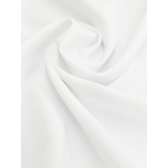 Sedona Designz 120" Wide Poly Poplin Polyester Fabric by The Yard – 100% Polyester Wide Width Fabric for Apparel, Tablecloths, Curtains, Drapes, Linings, Crafts & Sewing Projects – White