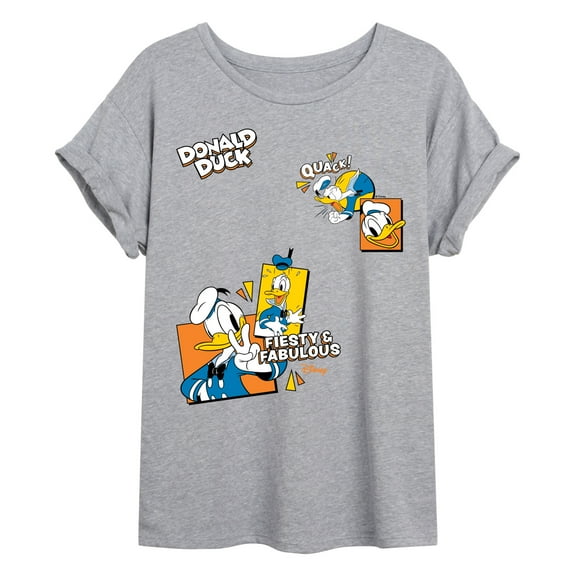 Disney - Donald Duck - Juniors Oversized Graphic T-Shirt