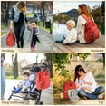 thumbnail image 6 of Mummy Diaper Bag Backpack Water-Resistant Large Capacity Travel Nappy Backpack Baby Nursing Handbag for Mom Dad Baby Care, 6 of 7