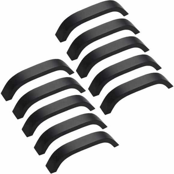 JinsintoSet of 10 black kitchen cabinet handles kitchen cupboard handles kitchen cupboard cupboard center distance 96mm