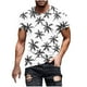 thumbnail image 1 of Camisetas de Manga Larga para Hombres Imprimir Fallow Cuello Redondo Camiseta, Moda Casual Manga Corta Mezcla de Algodón/Lino, 1 of 9