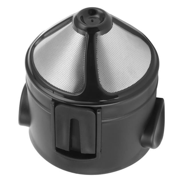 Filtro de café de acero inoxidable de 6 cm, plegable, reutilizable, con forma de cono