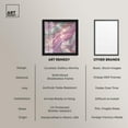 thumbnail image 6 of Pink and Mint Crystal I Shadowbox Print Colorful Abstracts by Art Remedy, Black Frame, 20 x 20, 6 of 7