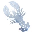 thumbnail image 1 of Pendentif Homard Creux en Métal Décoration Maison, 1 of 1