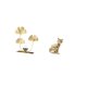 thumbnail image 5 of Estatua de figura,Estatuas de hojas y flores de metal,esculturas decorativas,Figuras decorativas para el hogar,para estante,mesa o vitrina.,Figura de escritorio,Estatua de gato en, 5 of 8