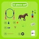 thumbnail image 1 of Juguetes de caballos Schleich Farm World Pony Agility Race Playset con figuras de caballos 22 piezas, 1 of 2