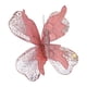 thumbnail image 3 of Adorno colgante de pared con forma de mariposa artificial, fondo brillante decorativo. Rosa, 3 of 9