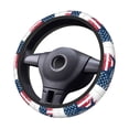 thumbnail image 2 of Goofa bass fish with the USA flag Pattern Elastic Stretch Steering Wheel Cover,Universal 15 inch, Microfiber Breathable Ice Silk, Anti-Slip, Odorless, Easy Carry, 2 of 6