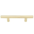 thumbnail image 2 of Bar Cabinet Pull, 3 Inches (76 Millimeters), 136mm Overall Length, Satin Brass by Stone Harbor Hardware, 2 of 3