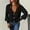 Black, variant on Women Fall Solid Color Check Sleeve Sweater Coat Women Loose Cardigan Sweater Womens Full Length Winter Jacket Corset Back Winter Coat plus Size Winter Tops for Women Long Cardigan Tan