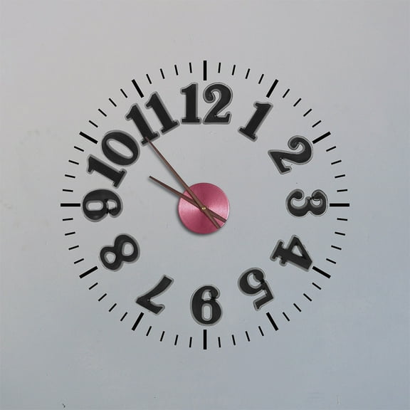 Soimiss Wall Clock Kit, Black Numerals and Hands, Clear Visibility, Easy to Use, 4Set