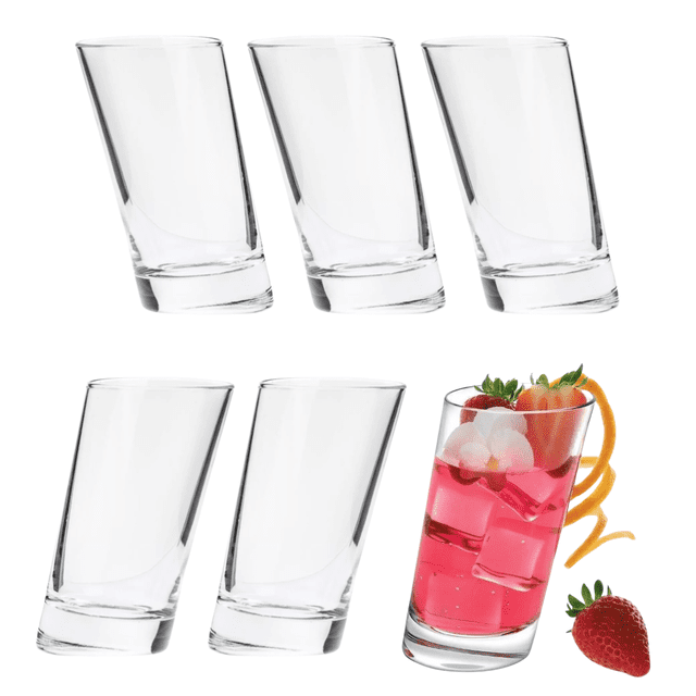 Juego de 6 Vasos de Vidrio Borgonovo 320 ml Pisa