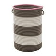 thumbnail image 1 of Color Block Round Basket - Pink/Gray 14''x10'', 1 of 2