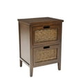 thumbnail image 2 of SAFAVIEH Jonah Country Rustic Two Drawer End Table, Dark Teak, 2 of 5