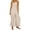 Beige, variant on Women's Dresses Fashion One Shoulder Jumpsuit Summer Backless Wide Leg Trousers Elegant Party Outfit Clubwear Evening Gown Stylish Female Attire