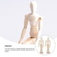 thumbnail image 2 of IFANLANDOR 2Pcs Cute Décor Light Brown Home Office Décor Flexible Human-shaped Figure, 2 of 4
