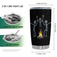 thumbnail image 2 of Vaso de viaje Oasisdream de acero inoxidable con tapa, 600 ml, 2 of 6