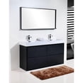 thumbnail image 2 of Kubebath Bliss 60" Black Free Standing Double Sink Modern Bathroom Vanity, 2 of 7