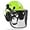 Green+Mesh face shield, variant on Forestry Safety Helmet Chainsaw Helmet with Mesh Face Shield and Ear Muffs 3 in 1 Forestry Hard Hat