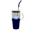 thumbnail image 2 of The Memory Company North Carolina Tar Heels 40oz. Glass Tumbler with Silicone Snack Tray, 2 of 4