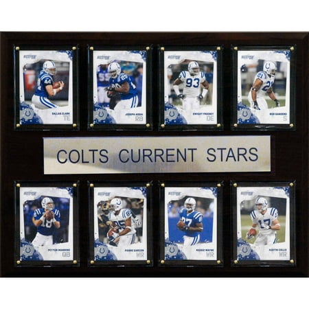 C&I Collectables NFL 12x15 Indianapolis Colts Current Stars (Best 45 Colt Brass)