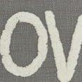thumbnail image 3 of Mina Victory Life Styles Tufted Love Modern Cotton Throw Pillow in Gray, 3 of 5