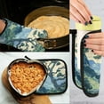 thumbnail image 5 of Yayeee Oven Mitts and Pot Holder Set of 2 Heat Resistant Kitchen Gloves Baking Hot Pad, Retro Tree, 5 of 5