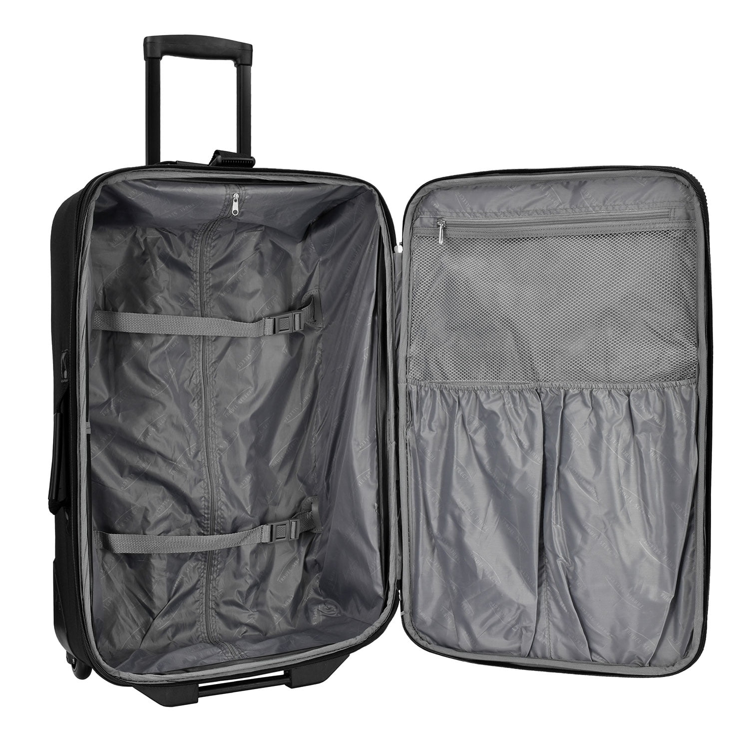Travel Select Amsterdam Expandable Rolling Upright Luggage, Burgundy, 25" Checked Medium