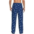 thumbnail image 3 of Daiia Nautical Anchors Men's Sleep Pant with Pockets and Drawstring,Pajama Pants-XX-Large, 3 of 9