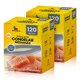 thumbnail image 1 of Bolsas Reutilizables Para Congelador, 240 Piezas, 16.8x17.7cm Fondo Expandible, Bolsas Herméticas, Doble Cierre Clic Sin BPA, Superficie Para Escribir, Alimentos, Snacks, Verduras y Carne, 1 of 12