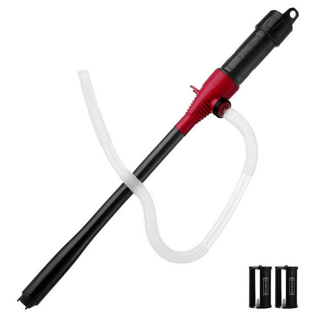 Portable Electric Liquid Transfer Pump - Battery Powered Water Fuel Siphon with 3FT Hose for Efficient Use