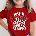 thumbnail image 2 of Rvasteizo Kids Long Sleeve Shirt Print Mom Letter Crew Neck Short Sleeve Breathable Cotton Tee for Boys Girls 3 to 15 Years School Wear, 2 of 5
