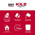 thumbnail image 3 of KILZ Original Oil-Based Aerosol Primer, White, Interior Spot Stainblocker and Odor Sealer, 13 oz, 3 of 6