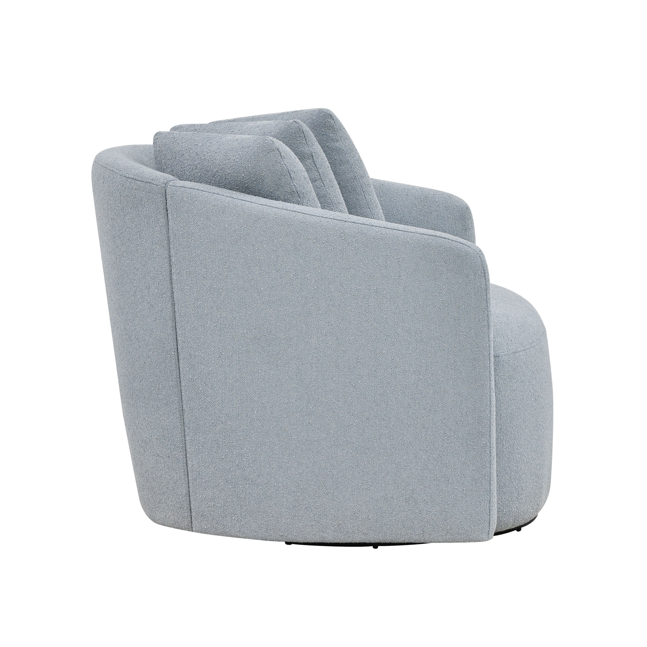 Beautiful Drew Accent Chair by Drew Barrymore, Cornflower Blue Boucle