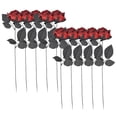thumbnail image 1 of Halloween Decor Halloween Candy Halloween Inflatables Bat 10pcs Halloween Devil Eye Black Rose Decoration With Eyeball Bouquet Fake Rose(Buy 2 get 1 free), 1 of 2
