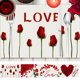 thumbnail image 1 of Fiudx Juego de Manteles Individuales para San Valentín, Diseño de Rayas, Aislamiento Resistente Al Calor, Protección para El Comedor, Decoración de Mesa Navideña, Elegante Posavasos, 2 Piezas para Co, 1 of 6
