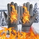 thumbnail image 4 of Guantes de invierno para montar a caballo al aire libre con pantalla táctil | Guantes deportivos cálidos y resistentes al viento con palma antideslizante | Forro polar suave con aislamiento térmico, 4 of 5