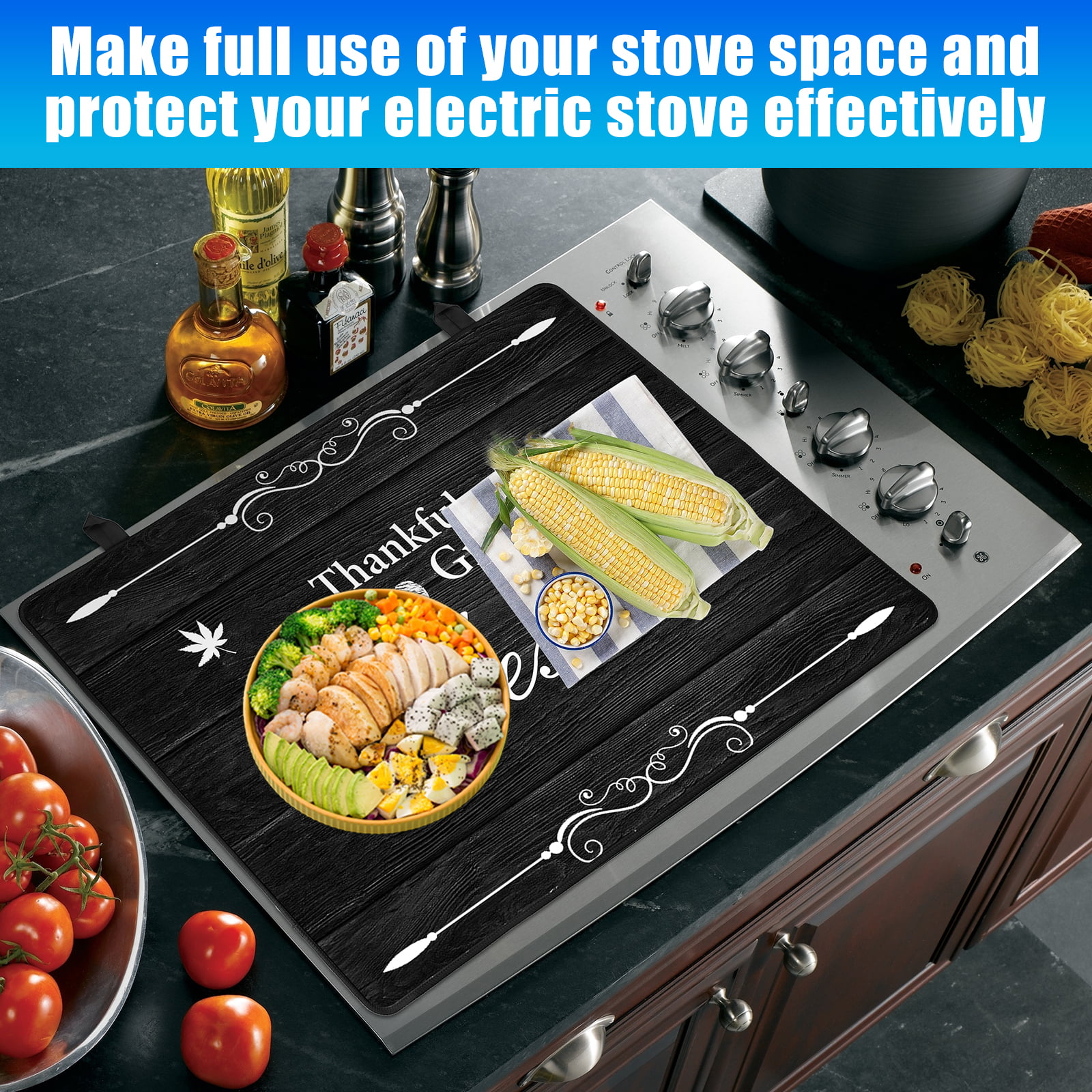  Stove Cover Stove Top Covers for Electric Stove Japanese Kitchen  Cherry Blossom Auspicious Cloud Moon Texture Heat Resistant Glass Top Stove  Cover Induction Cooktop Protector 24 x 21 Inch : Appliances
