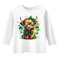 thumbnail image 4 of Shirts for Boys St Patricks Day Themed T Shirt Toddler Long Sleeve Shirt Irish Shamrock Shirt Irish Shirt Girls Sweatshirts Girls Tops Size 14-16, 4 of 4