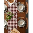 thumbnail image 5 of Farm Red Table Runner Brown Western Texas Star Red Plaid Country Tablerunners 13 x 120 Inch, Table Decorations Tabletop Scarf for Summer Gathering Holiday Farmhouse Kitchen Dining Decor, 5 of 6