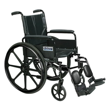 Cirrus IV Lightweight Dual Axle Wheelchair with Adjustable Arms, Detachable Full Arms, Elevating Leg Rests, 20" Seat