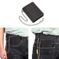 thumbnail image 2 of Fashion Men's PU Wallet with Blocking Detachable Chain Card Holder for AirTags, 2 of 21