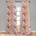 thumbnail image 5 of Ambesonne Moroccan Curtains, Italian Inspired Motif, Pair of 28"x84", Multicolor, 5 of 5