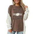 thumbnail image 6 of Leopard Print Touchdown Shirt for Women Football Game Day Graphic Tee, Espresso Shirt, XL, 6 of 8